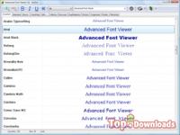   Advanced Font Viewer